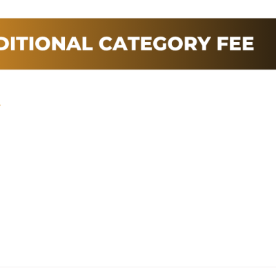 Additional Categories Fee
